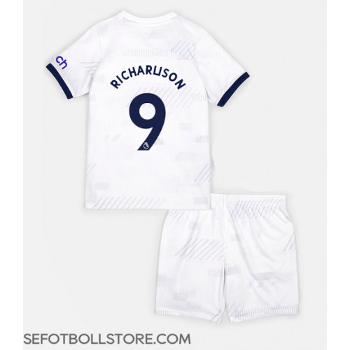 Tottenham Hotspur Richarlison Andrade #9 Replika babykläder Hemmaställ Barn 2023-24 Kortärmad (+ korta byxor)